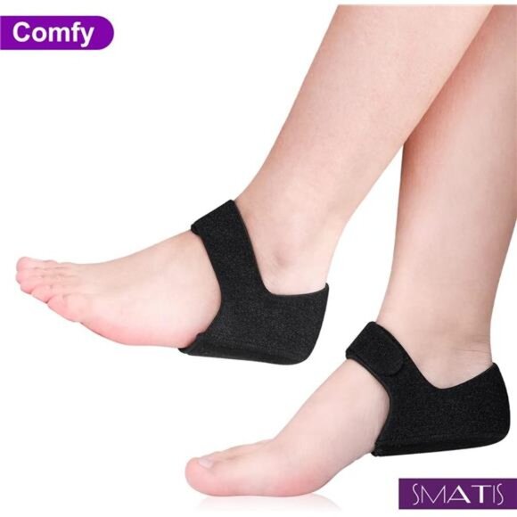 Heel Protectors for Plantar Fasciitis, 2PCS Updated Heel Cups - Picture 2 of 7